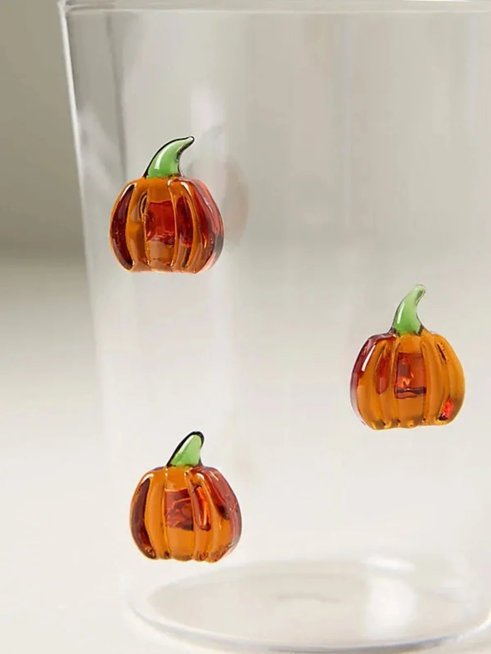 Anthropologie 3D Halloween Pumpkin Juice Glass — NWT in Original Box